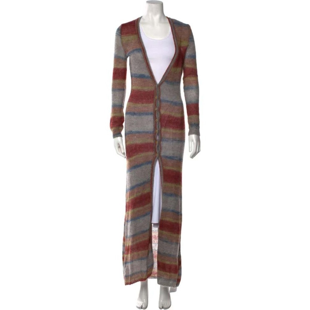 Jacquemus La Robe Gilet Striped Cardigan Dress XS 34 Knit Alpaca Mohair Sweater